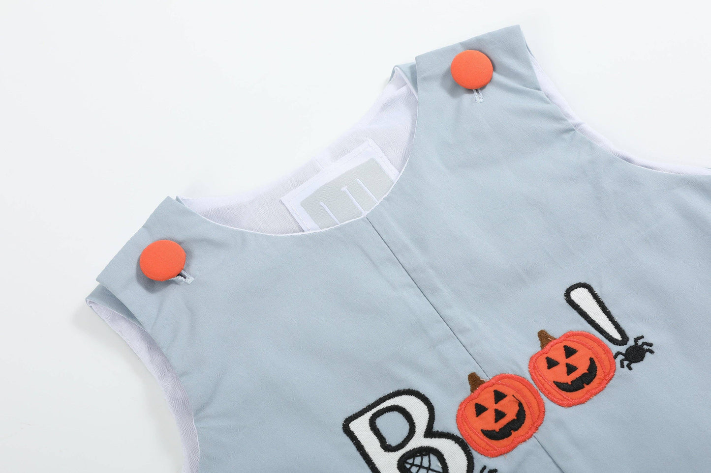 'Boo' Applique Overalls
