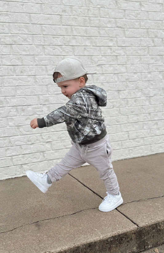 Tan Acid Wash Joggers