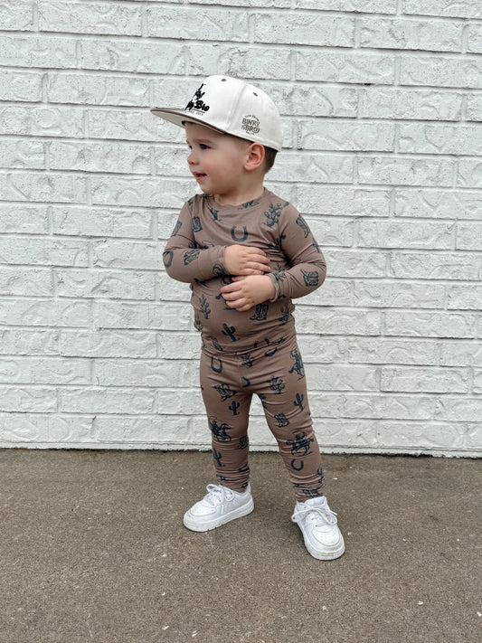 Dusty Cowboys Two-Piece Pajamas