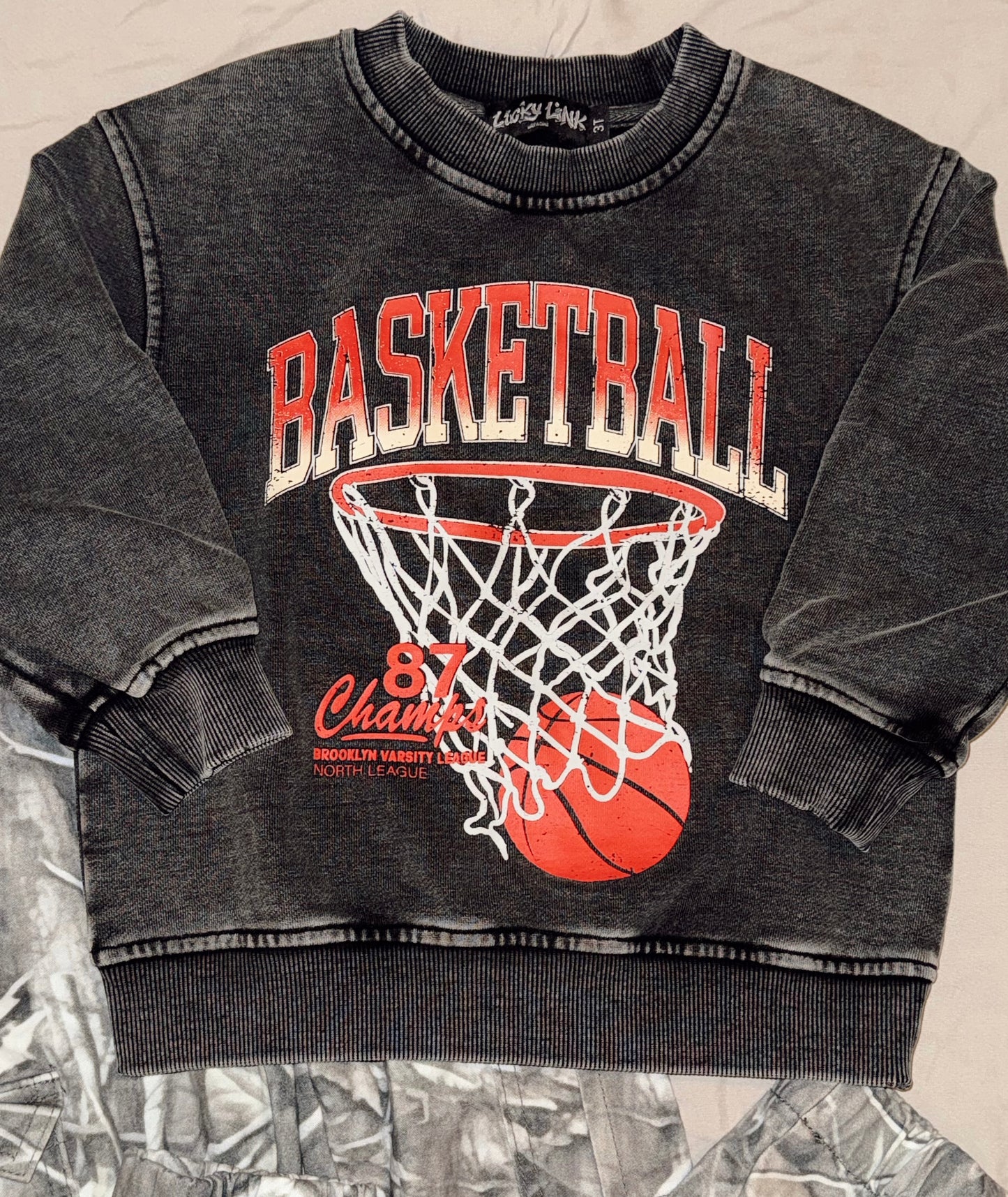 Vintage Inspired Basketball Crewneck