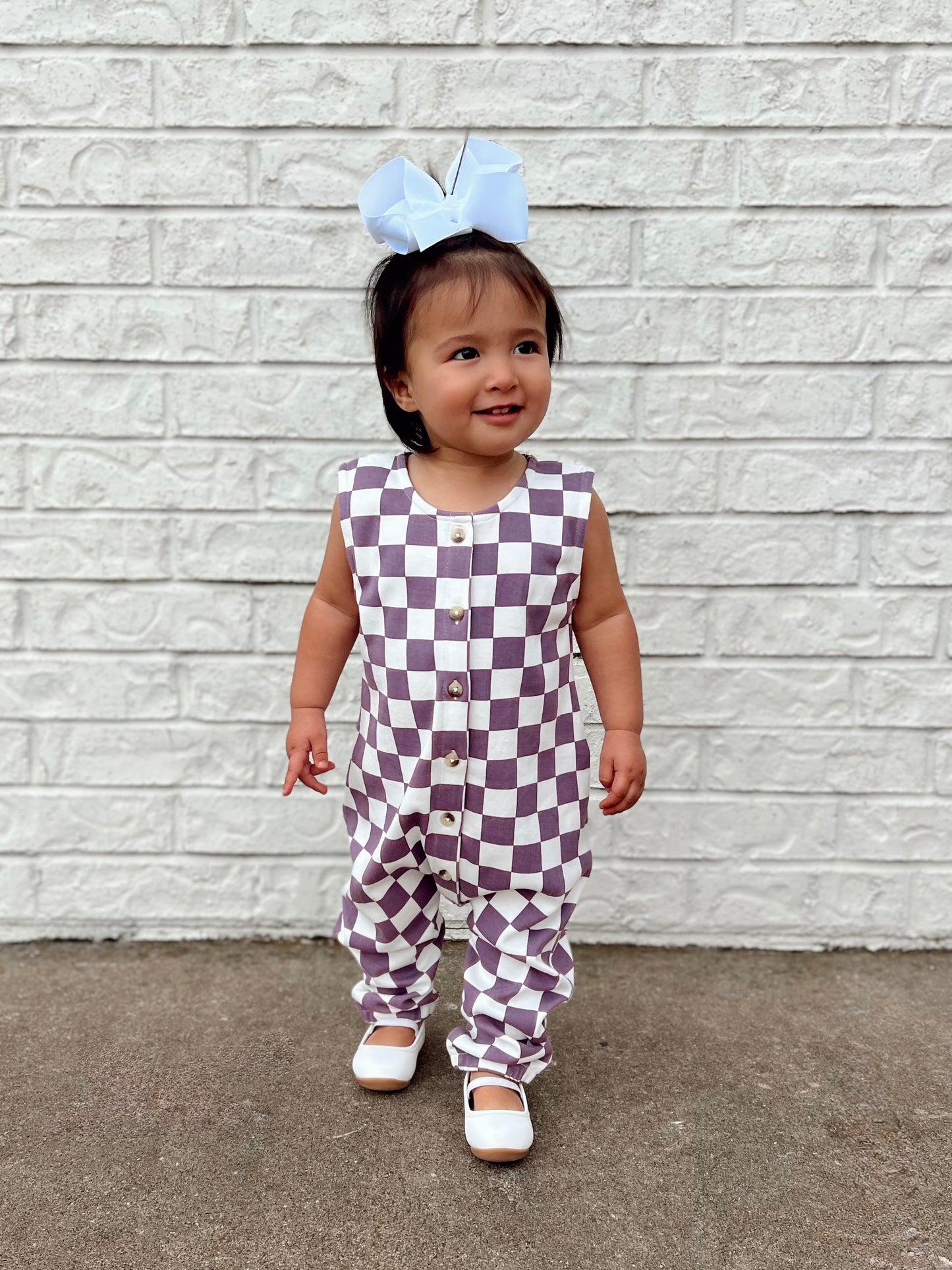 Berry Cheesecake Checkerboard / Jumpsuit