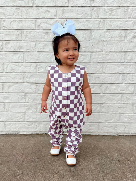 Berry Cheesecake Checkerboard / Jumpsuit