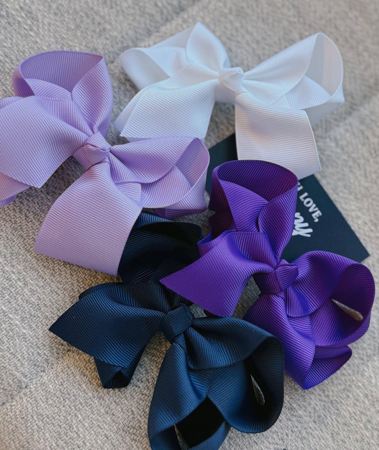 4-inch Solid Grosgrain Bow