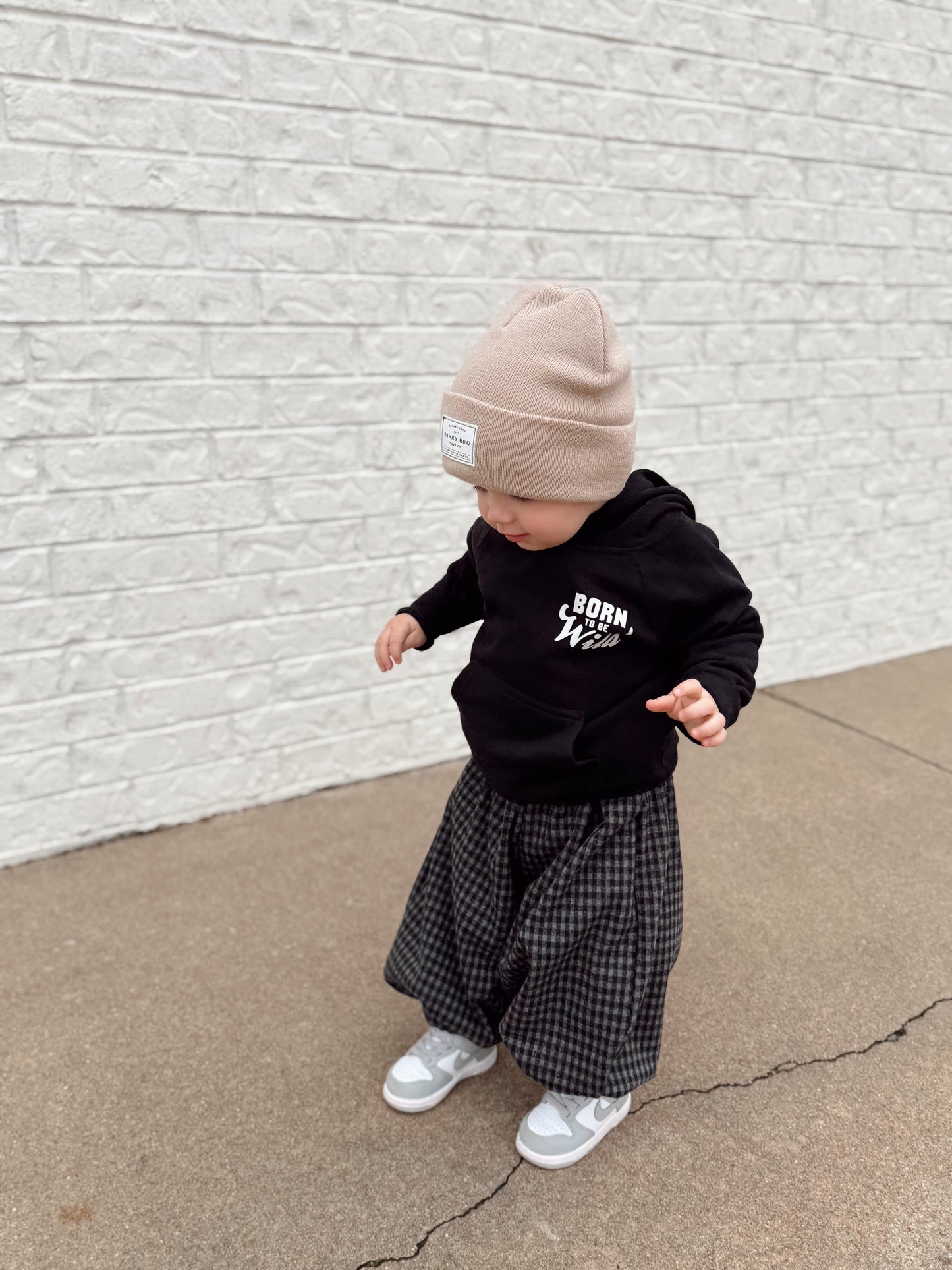 Gingham Balloon Pants