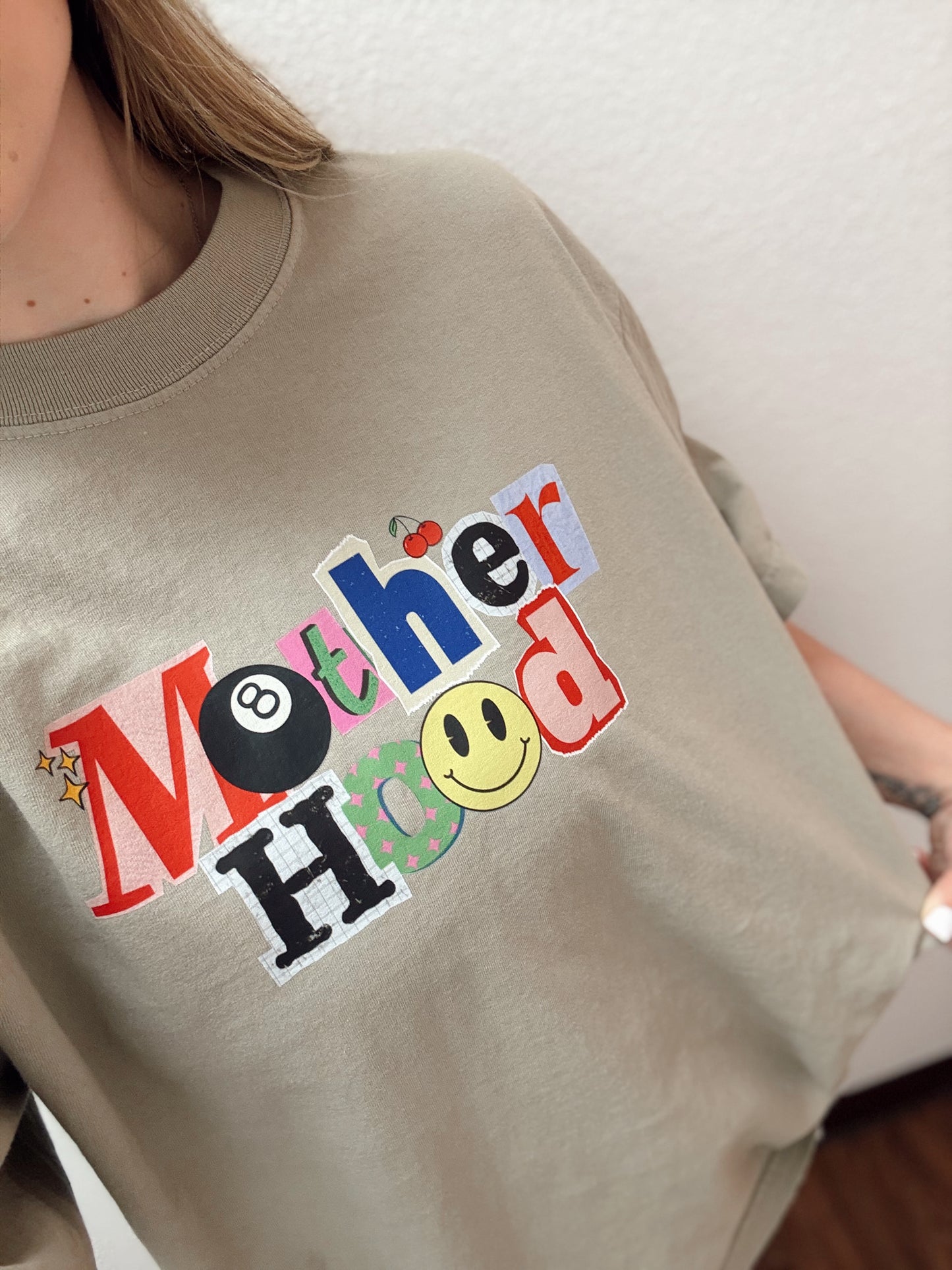 Motherhood Retro Oversized Graphic Tee