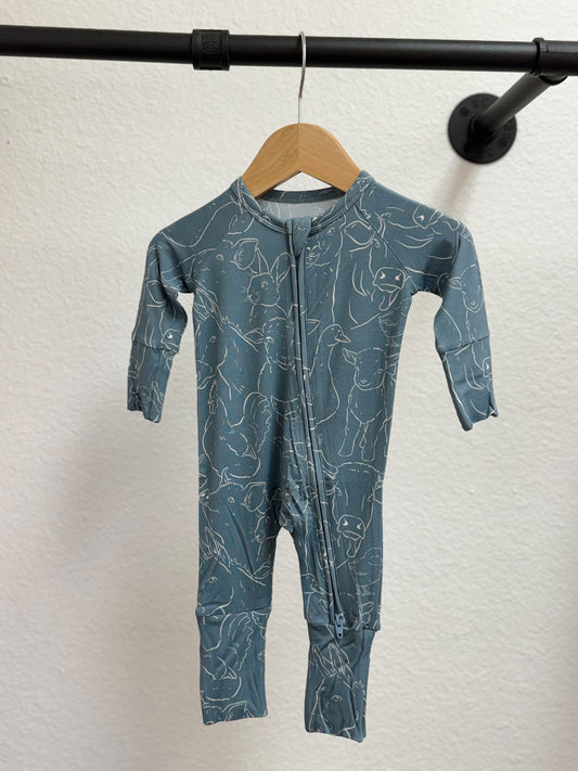 Slate Farm Zip Pajamas