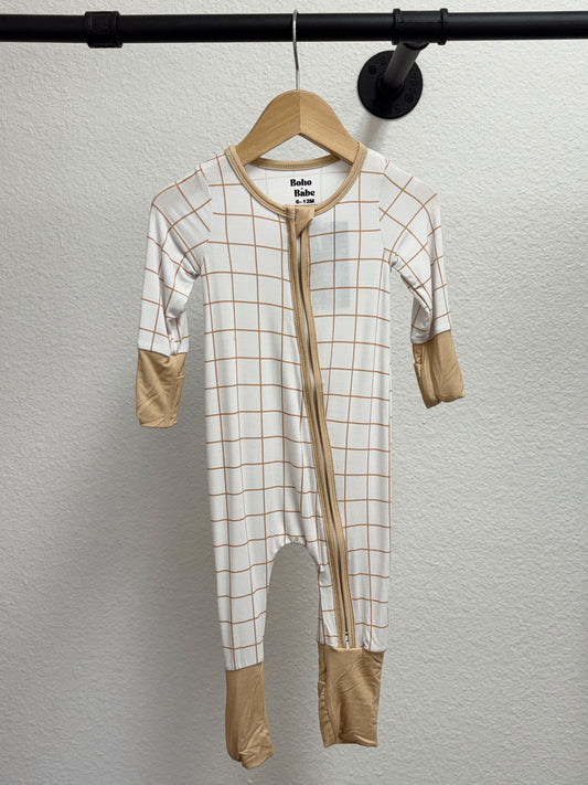 Goldie Grid Bamboo Sleeper