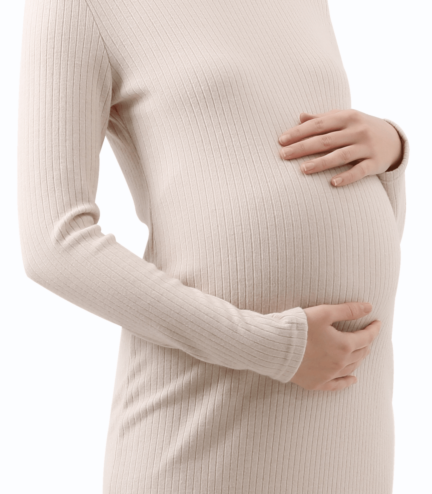 Maternity Maxi Sweater Dress - Turtleneck