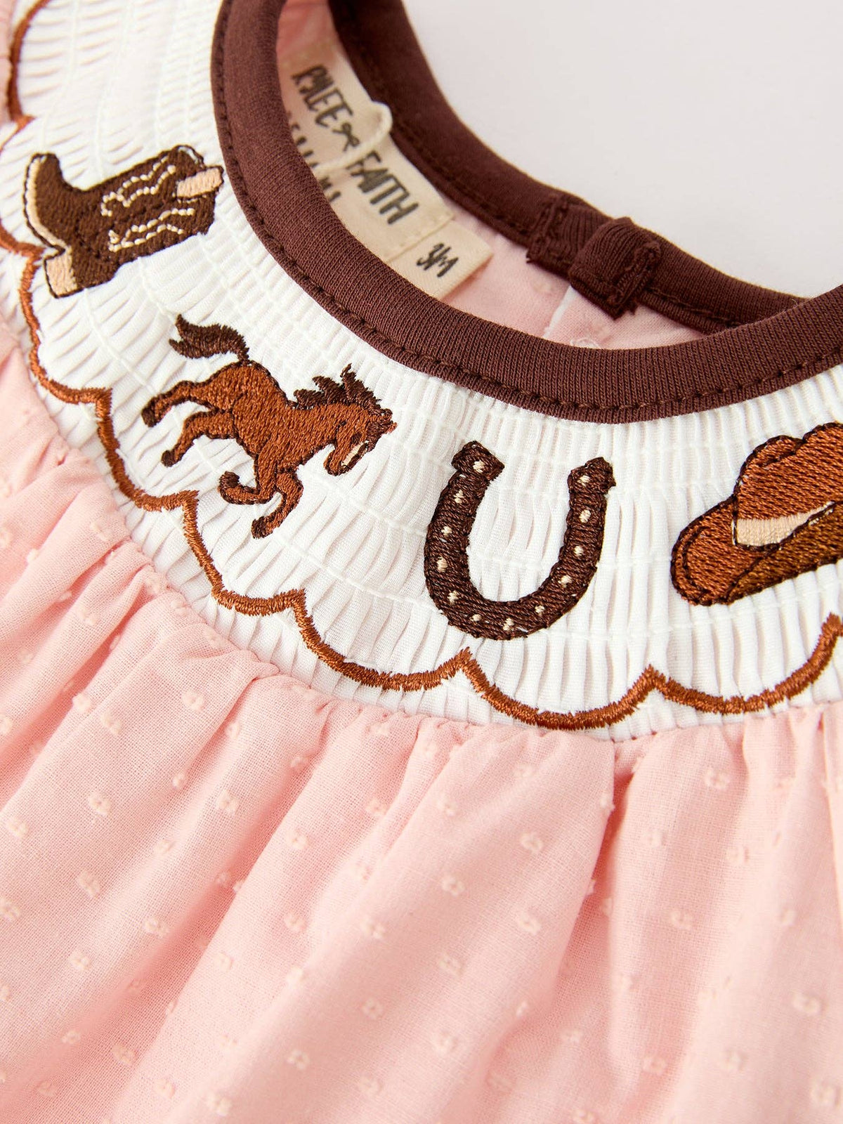 Western Pink Embroidered Set