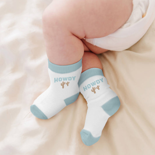 Baby Socks Trio - Howdy Partner Blue