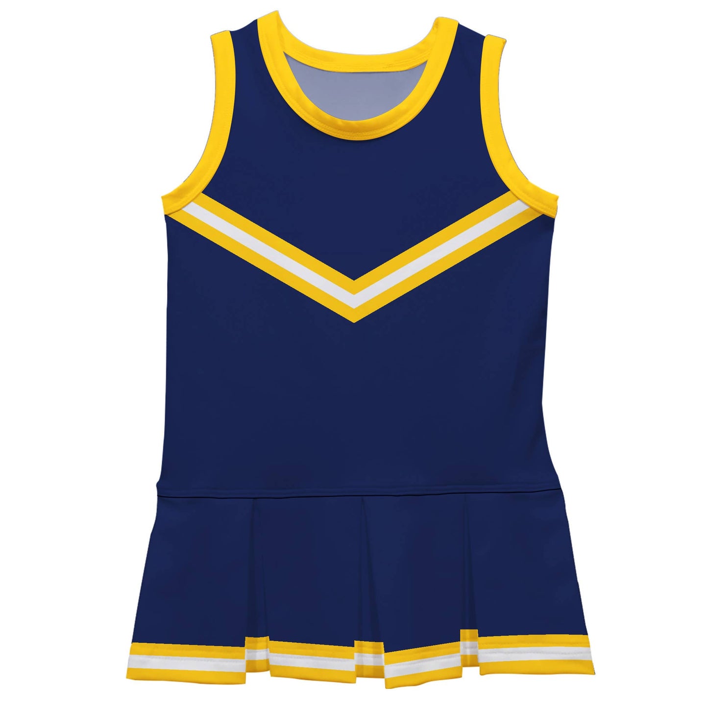 Navy & Yellow Cheer Dress