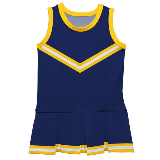 Navy & Yellow Cheer Dress