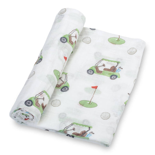 Golf A Round Swaddle Blanket