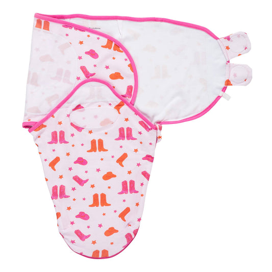 Life is Better in Pink Boots Swaddle