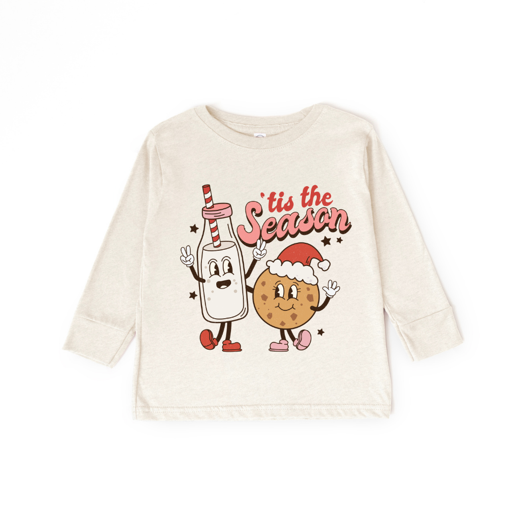 Milk and Cookies Christmas Long Sleeve Graphic Tee