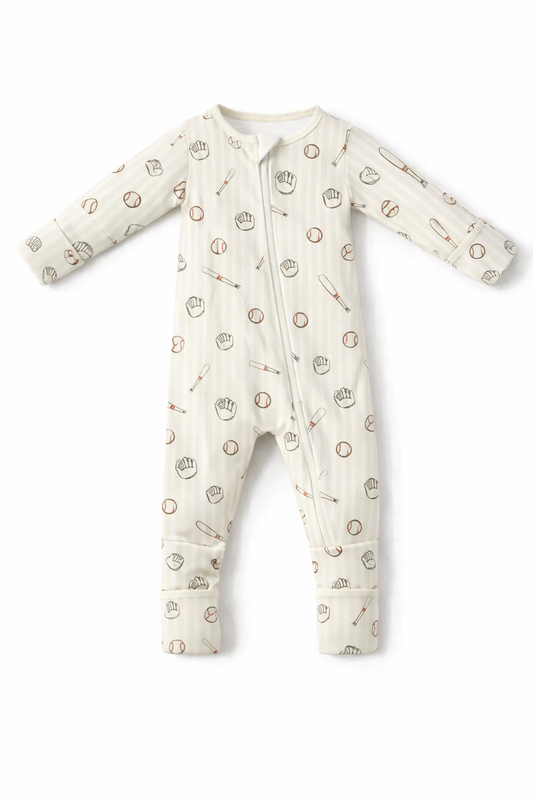 Ballpark Zip Pajamas