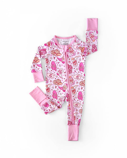 Pink Cowgirl Zippy Pajamas