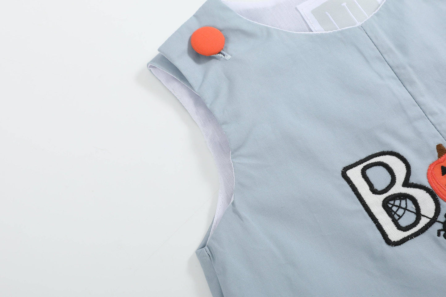 'Boo' Applique Overalls