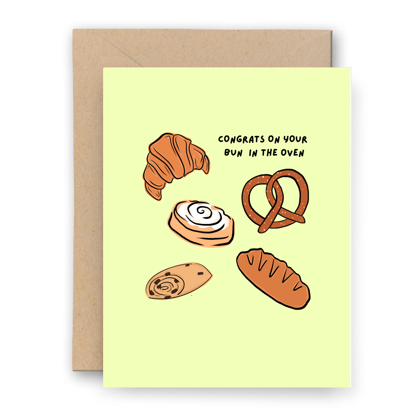 Baby Bun in the Oven - Greeting Card