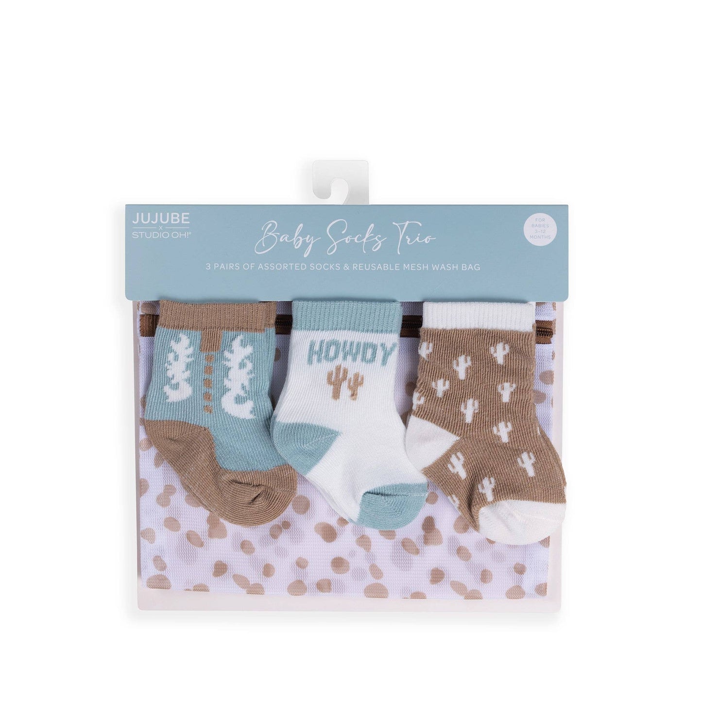 Baby Socks Trio - Howdy Partner Blue