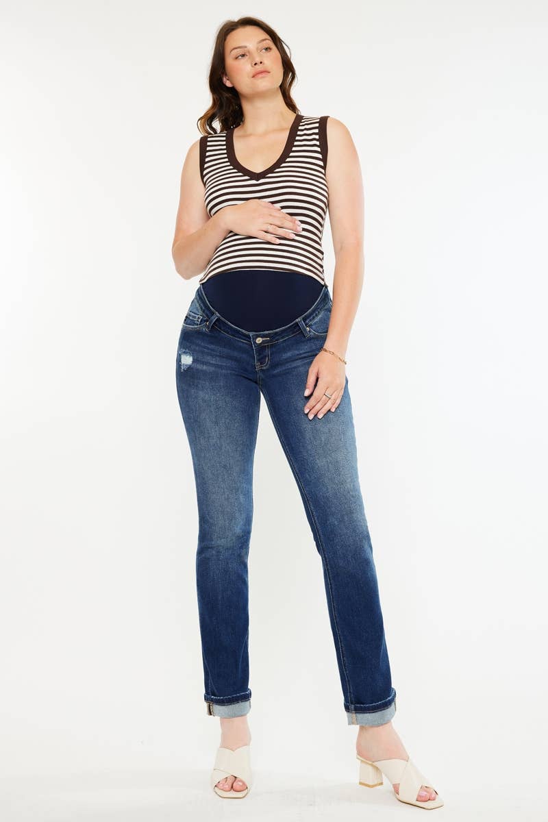 Full Band Straight Leg - Maternity Jeans