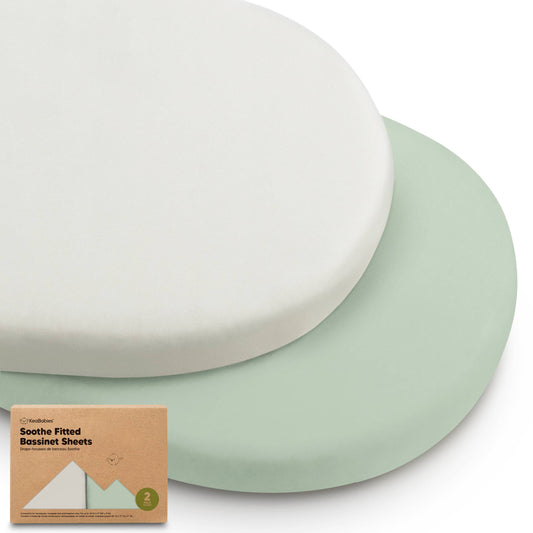 Sage Pack Fitted Bassinet Sheets