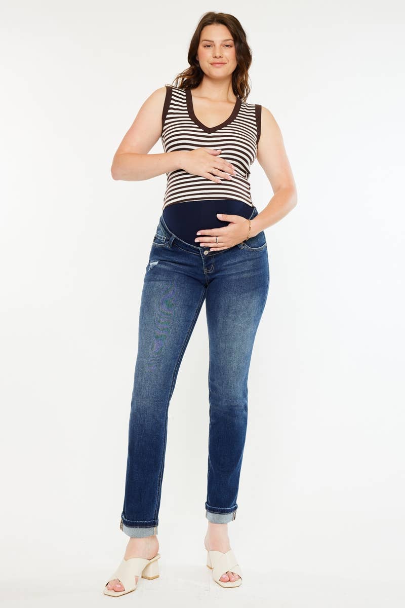 Full Band Straight Leg - Maternity Jeans